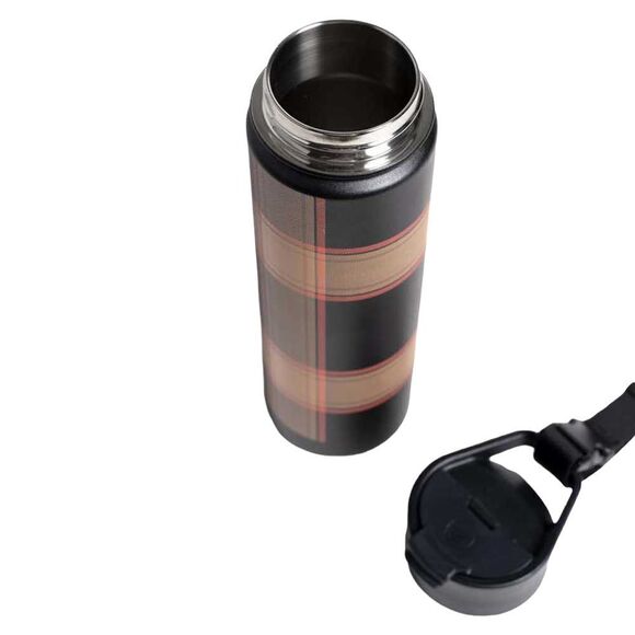 United By Blue 22oz Obsidian Plaid Insulated Steel Water Bottle - Picture 5 of 8